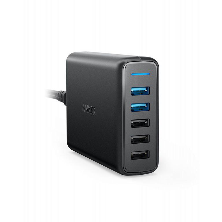 Многопортовое сетевое зарядное устройство Anker PowerPort Speed мощностью 63 Вт (5 USB-A)